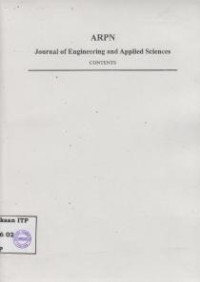 Image of ARPN Journal of Engineering Anda Applied Sciences Contents Vol. 8 No. 1 January 2013