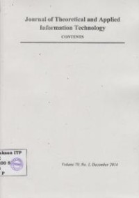 Image of Journal of Theoritical and Applied Information Technology Contents Vol. 70 No. 1