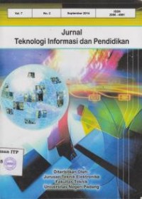 Image of Jurnal Teknologi Informasi dan Pendidikan Vol. 7 No. 2