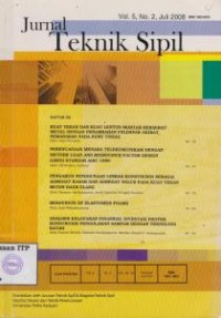 Image of Jurnal Teknik Sipil Vol. 5 No. 2
