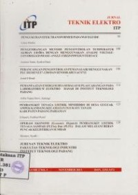 Image of Jurnal Teknik Elektro ITP Vol. 2 No. 3