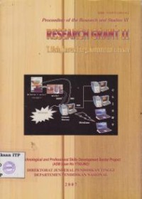 Image of Proceeding of the research and studies VI Research Grant II Teknik Mesin, Konversi Energi, Komputer dan Teknologi Elektro