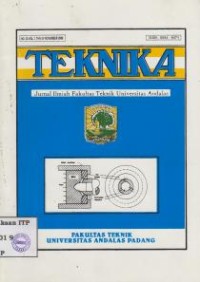 Image of TEKNIKA jurnal Ilmiah Fakultas Teknik Universitas andalas Vol. 1 No. 30 November 2008