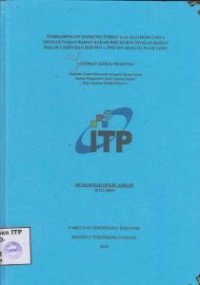 Image of Perbandingan Efisiensi Turbin Gas Alsthom Unit 3 Menggunakan Bahan Bakar HSD Murni dengan Bahan Bakar Campuran HSD 90% + PPO 10% di PLTG Pauh Limo