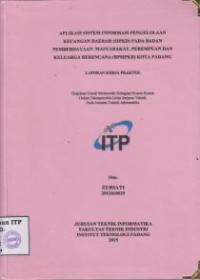 Image of Aplikasi Sistem Informasi Pengelolaan Keuangan Daerah (SIPKD) pada Badan Pemberdayaan Masyarakat, Perempuan dan Keluarga Berencana (BPMPKB) Kota Padang