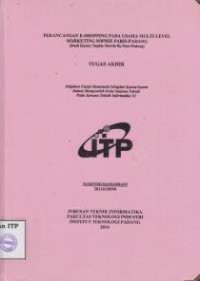 Image of Perancangan E-Shopping Pada Usaha Multi Level Marketing Sophie Paris Padang (studi kasus: Sophie Martin By-Pass Padang)