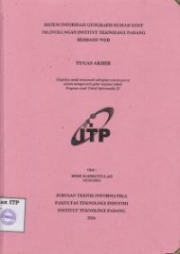 Image of Sistem Informasi Geografis Rumah Kost Dilingkungan Institut Teknologi Padang
