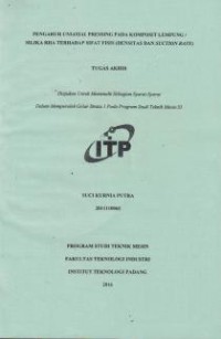 Image of Pengaruh Uniaxial Pressing pada Komposit Lempung Silika Rha Terhadap Sifat Fisis (densitas dan suction rate)