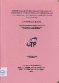 Image of Implementasi Jaringan Local Area Network (LAN) Untuk Sistem Informasi Pengelolaan Keuangan Daerah (SIPKD) Pada Dinas Perhubungan Komunikasi dan Informatika Provinsi Sumatera Barat