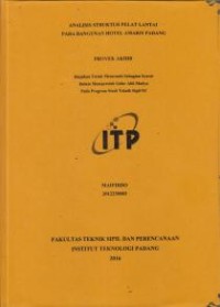 Image of Analisis Struktur Pelat Lantai Pada Bangunan Hotel Amaris Padang