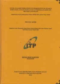 Image of Studi Analisis Perbandingan Produktivitas Tenaga Kerja Pada Analisa Harga Satuan Pekerjaan (AHSP) SNI 2013 dan Lapangan