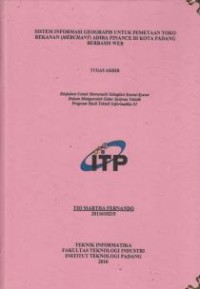 Image of Sistem Informasi Geografis untuk Pemetaan Toko Rekanan (Merchant) Adira Finace di Kota Padang Berbasis Web