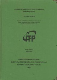Image of Analisis Spasial Pelayanan Puskesmas di Kota Padang