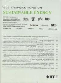 Image of IEEE Transactions On Sustainable Energy Vol. 7 No. 4