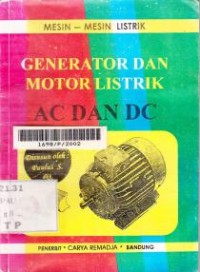 Image of Generator dan Motor Listrik Ac dan DC: Mesin-mesin listrik