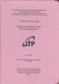 Image of Implementasi Teknologi World Interoperability For Microwave Access (WiMAX) Menggunakan Perangkat Radwin 5000 HSU-510 Untuk Jaringan Internet PT. Aplikanusa Lintasarta