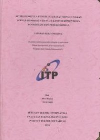 Image of Aplikasi Notula Pengelola Rapat Menggunakan Server Berbasis Web Pada Kantor Kementrian Koordinasi dan Perekonomian