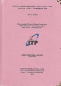 Image of Perancangan Media Pembelajaran Tryout Ujian Nasional Tingkat SMP Berbasis Web