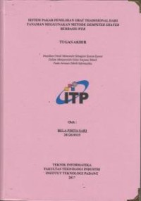 Image of Sistem Pakar Pemilihan Obat Tradisional Dari Tanaman Menggunakan Metode Dempster Shafer Berbasis Web