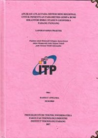 Image of Aplikasi Atlas Pada Sistem Mini Regional Untuk Penentuan Parameter Gempa Bumi Dikantor BMKG Stasiun Geofisika Padang Panjang