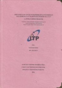 Image of Implementasi Aplikasi Dapodik Dinas Pendidikan dan Kebudayaan Kabupaten Pesisir Selatan