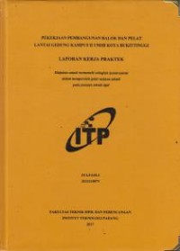 Image of Pekerjaan Pembangunan Balok dan Pelat Lantai Gedung Kampus II UMSB Kota Bukittinggi