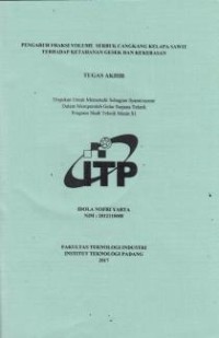 Image of Pengaruh Fraksi Volume Serbuk Cangkang Kelapa Sawit Terhadap Ketahanan Gesek dan Kekerasan