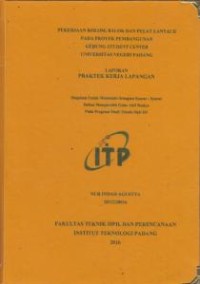Image of Pekerjaan Kolom, Balok dan Pelat Lantai II pada Proyek Pembangunan Gedung Student Center Universitas Negeri Padang