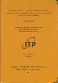 Image of Evaluasi Perencanaan Balok pada Pembangunan Gedung Kantor Dewan Perwakilan Rakyat Daerah (DPRD) Provinsi Sumatera Barat