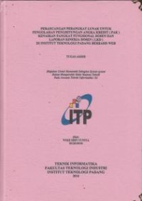Image of Perancangan Perangkat Lunak untuk Pengolahan Perhitungan Angka Kredit (PAK) Kenaikan Pangkat Fungsional Dosen dan Laporan Kinerja Dosen (LKD) di Institut Teknologi Padang Berbasis Web