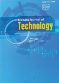 Image of Makara Journal of Technology Vol. 21, No. 2, August 2017