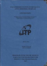 Image of Evaluasi Performance Pompa Centrifugal FC-P 4 A/B FCCU di Refrinery Unit III Plaju