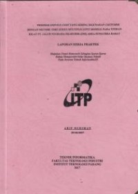 Image of Prediksi Service Code yang Sering Digunakan Costumer dengan Metode Time Series Multiplicative Models: pada Titipan Kilat PT. Jalur Nugraha Ekakurir (JNE) Area Sumatera Barat