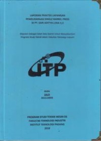 Image of Pemeliharaan Single Barrel Press di PT. Sari Aditya Loka 2,3