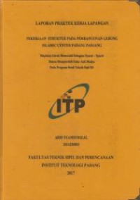 Image of Pekerjaan Struktur pada Pembangunan Gedung Islamic Center Padang Panjang