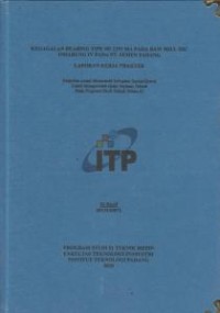 Image of Kegagalan Bearing Tipe NU 1292 MA pada Raw Mill IIIC Indarung IV pada PT. Semen Padang
