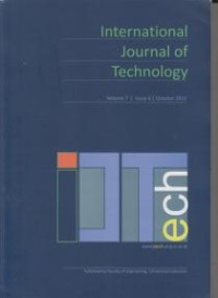 Image of International Journal of Technology Vol. 7, No. 6, October 2016