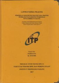 Image of Pekerjaan Kolom dan Balok pada Proyek Pembangunan Gedung Puskesmas Pengambiran Padang
