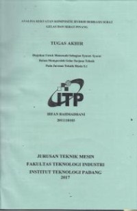 Image of Analisa Kekuatan Komposite Hybrid Berbasis Serat Gelas dan Serat Pinang