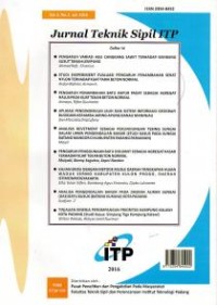 Image of Jurnal Teknik Sipil ITP Vol. 3, No. 2, Juli 2016