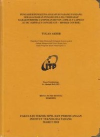 Image of Pengaruh Penggunaan Kapur Padang Panjang Sebagai Bahan Pengisi (Filler) Terhadap Karakteristik Campuran Beton Asphalt Lapisan AC-BC (Asphalt Concreate - Binder Course)
