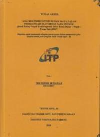 Image of Analisis Produktivitas dan Biaya Dalam Penggunaan Alat Berat Pada Proyek (Studi Kasus Proyek Pembangunan Jalan Teluk Bayur - Nipah - Purus Dak (098)