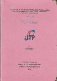 Image of perencanaan multimedia interaktif pembelajaran kriptografi kunci playfair untuk mahasiswa teknik informatika ITP