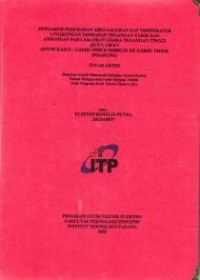 Image of Pengaruh Perubahan Arus Saluran dan Temperatur Lingkungan Terhadap Tegangan Tarik dan Andongan Pada Saluran Udara Tegangan Tinggi (SUTT) 150 KV (Studi kasus: Gardu Induk Ombilin ke Gardu Induk Indarung)