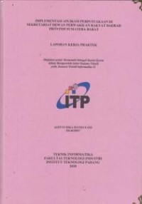 Image of Implementasi Aplikasi Perpustakaan di Sekretariat Dewan Perwakilan Rakyat Daerah Provinsi Sumatera Barat