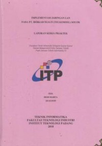 Image of Implementasi Jaringan Lan pada PT. Berkah Sejati (Telkomsel) Solok