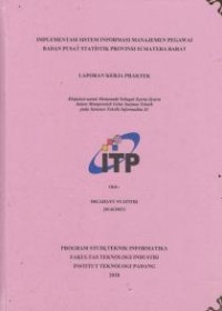 Image of Implementasi Sistem Informasi Manajemen Pegawai Badan Pusat Statistik Provinsi Sumatera Barat