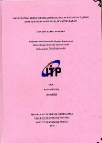 Image of Implementasi Sistem Informasi Pengelolaan Keuangan Daerah (SIPKD) di Dinas Pariwisata Sumatera Barat