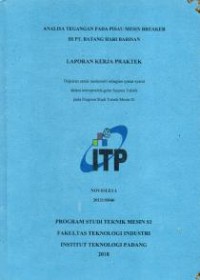 Image of Analisa Tegangan pada Pisau Mesin Breaker di PT. Batang Hari Barisan