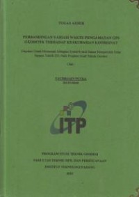 Image of Perbandingan Variasi Waktu Pengamatan GPS Geodetik Terhadap Keakurasian Koordinat